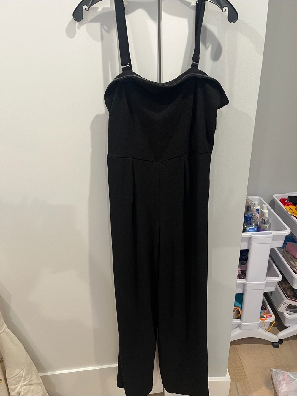 wild fable Black Wide-Leg Jumpsuit with Adjustable Straps